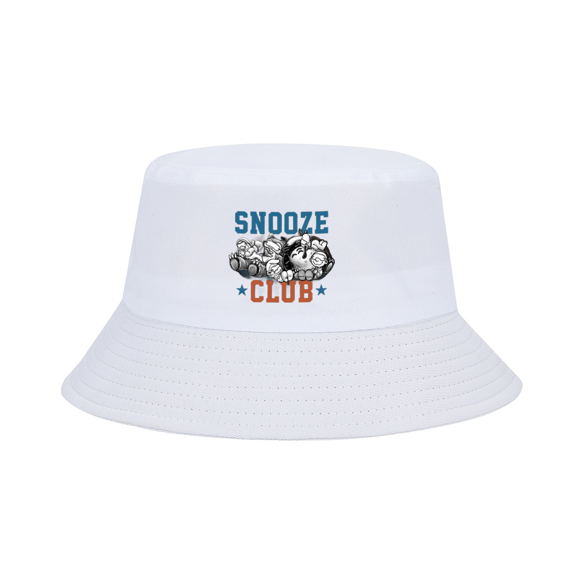 Snooze Club: Mickey, Minnie, Donald, Goofy, and Pluto Sleeping Together - Fisherman's Hat