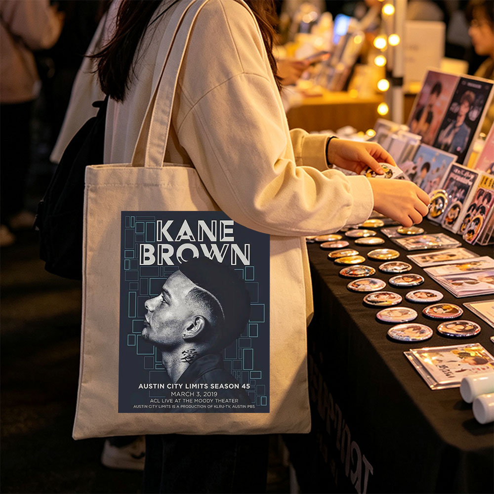 Kane Brown Live Performance at Austin City Limits Season 45 Poster - Canvas tote bags