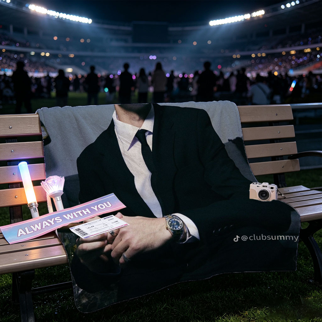Pete Davidson in a Suit Holding a Cigar with Artwork in the Background - Blankets