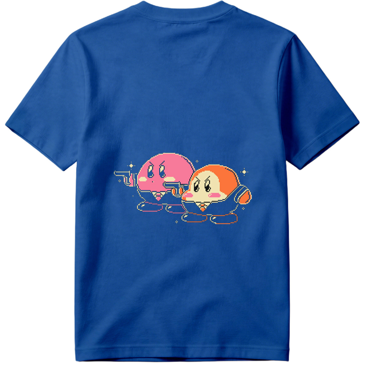 Kirby and Waddle Dee in Pixel Art Style - Tee