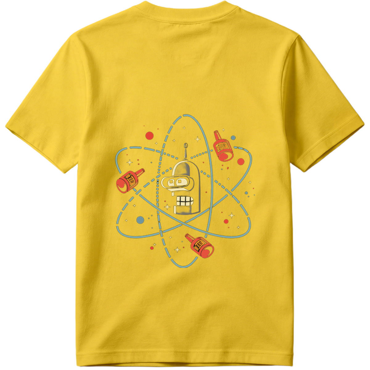 Futurama Bender Atomic Beer Orbit - Tee