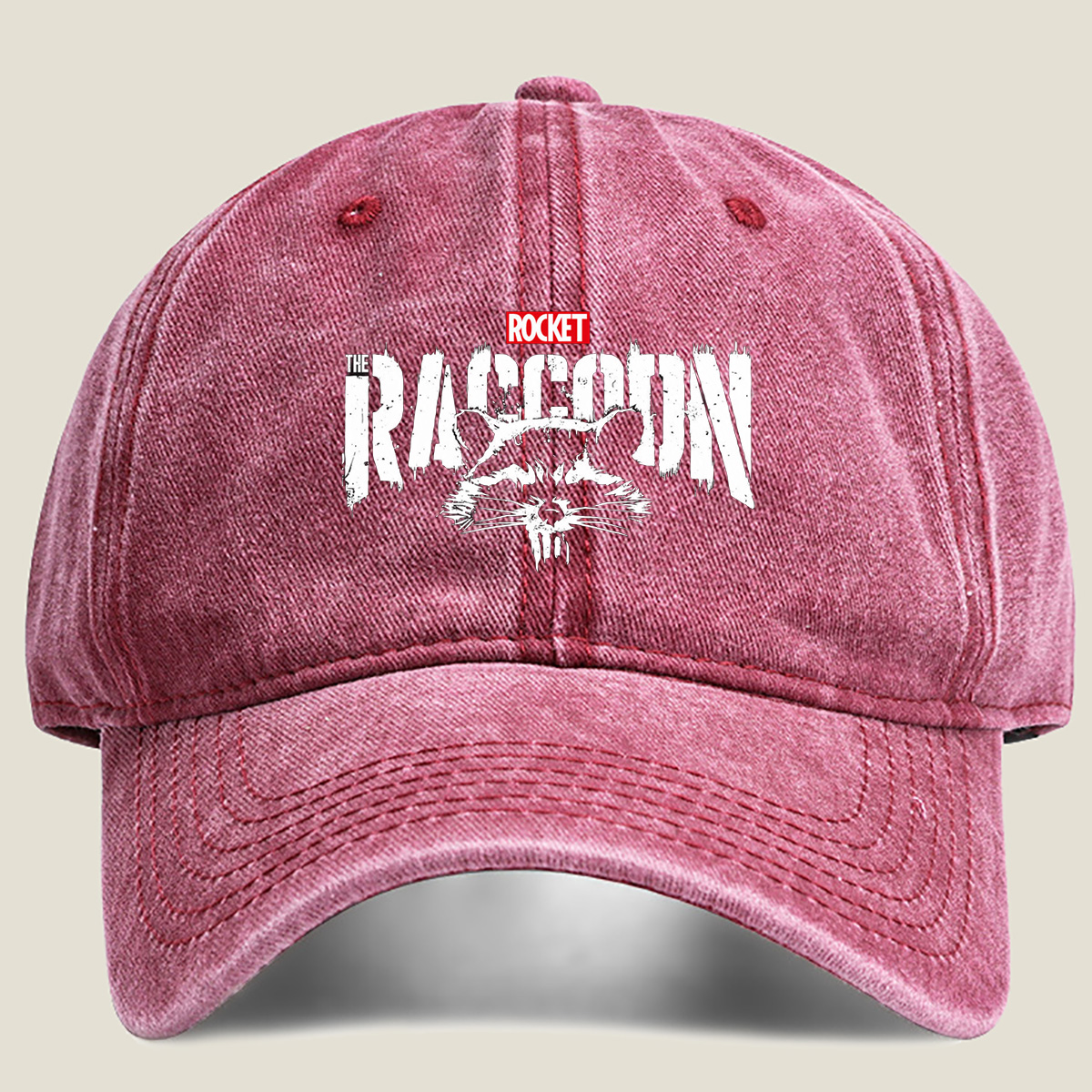 Rocket Raccoon - Washed Denim - Baseball Cap
