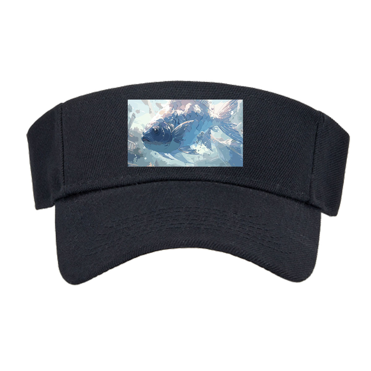 Mystic Fish Leaping Through Sunlit Waters -  Visor cap