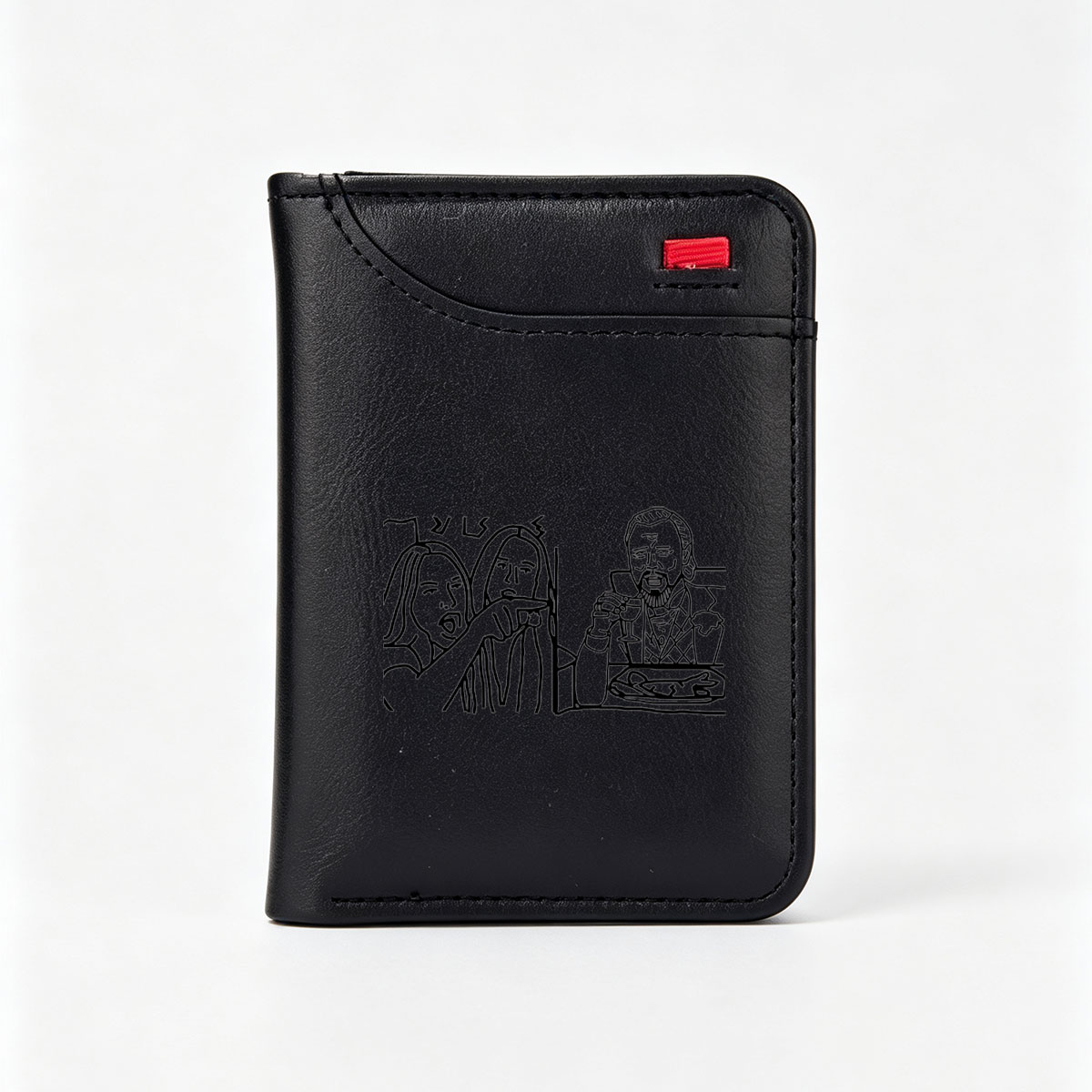 Jesus, Mary, and Joseph in a Nativity Scene - Vertical Style Wallet
