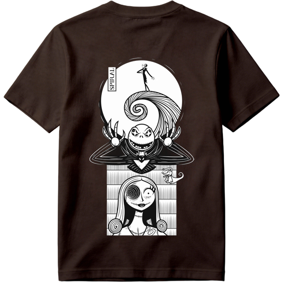 The Nightmare Before Christmas: Jack Skellington and Sally Spiral Art - Tee
