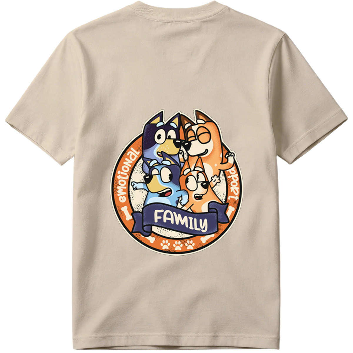 Bluey Family Emotional Support - Tee