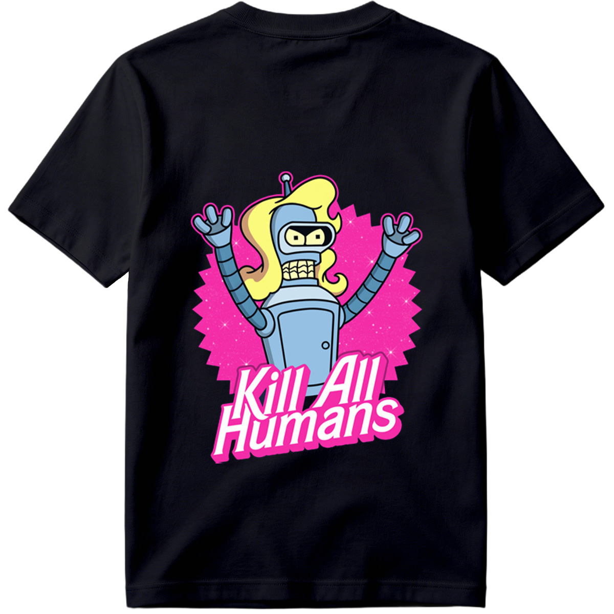 Futurama Bender Kill All Humans - Tee