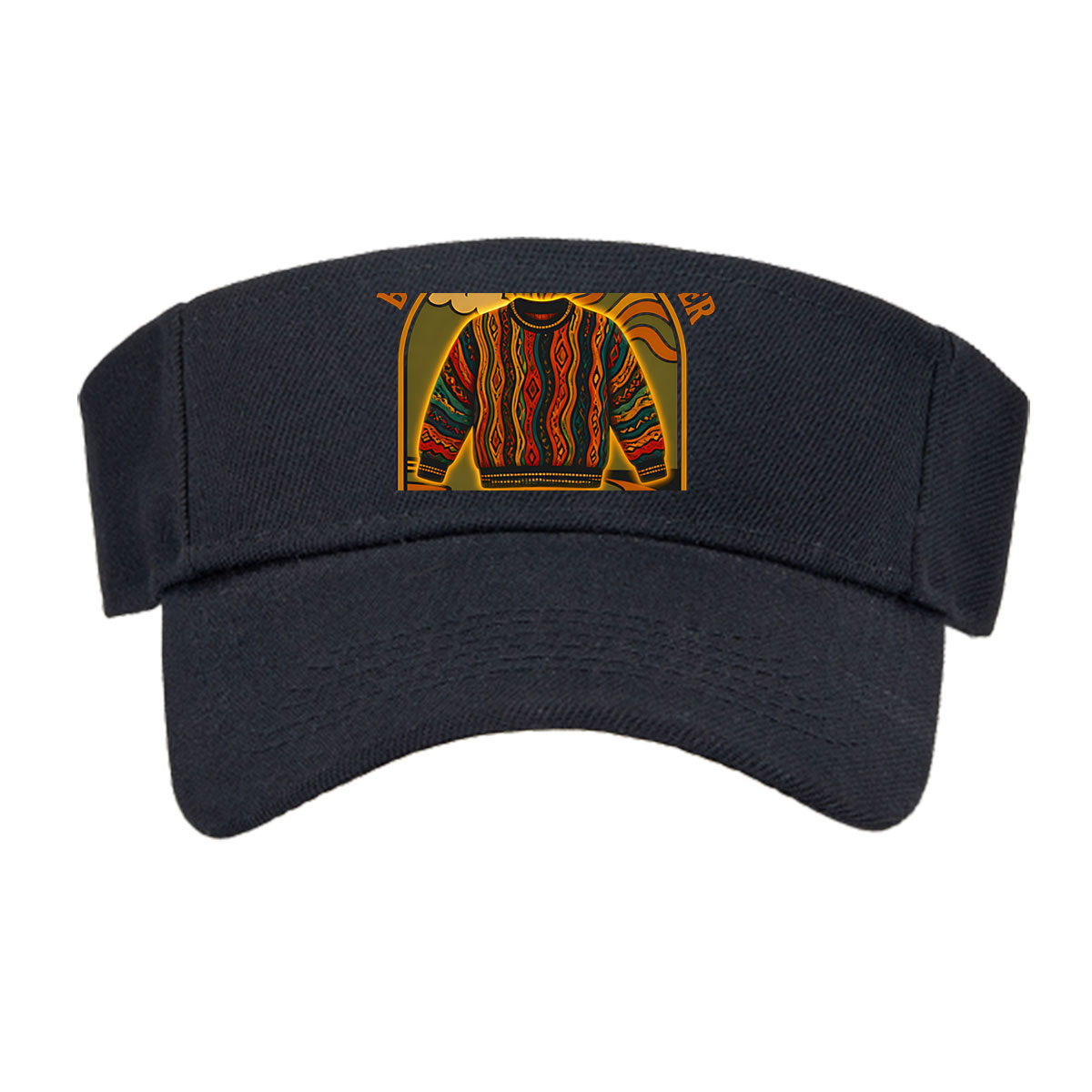 Black and Ugly as Ever: Coogi Sweater Artwork -  Visor cap