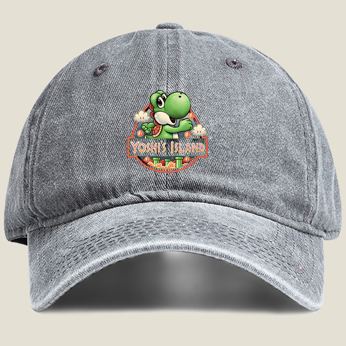 Yoshi's Island: Yoshi and Friends Adventure - Washed Denim - Baseball Cap