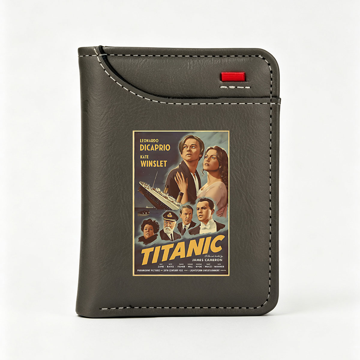Titanic: Leonardo DiCaprio, Kate Winslet, James Cameron, Paramount Pictures, 20th Century Fox - Vertical Style Wallet