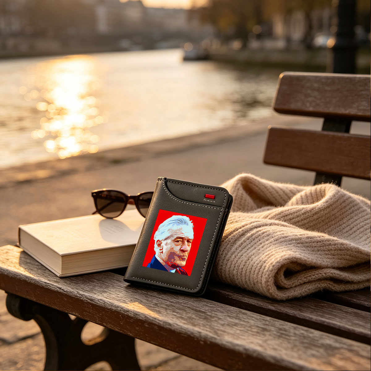 Robert De Niro in a Pop Art Style Portrait - Vertical Style Wallet