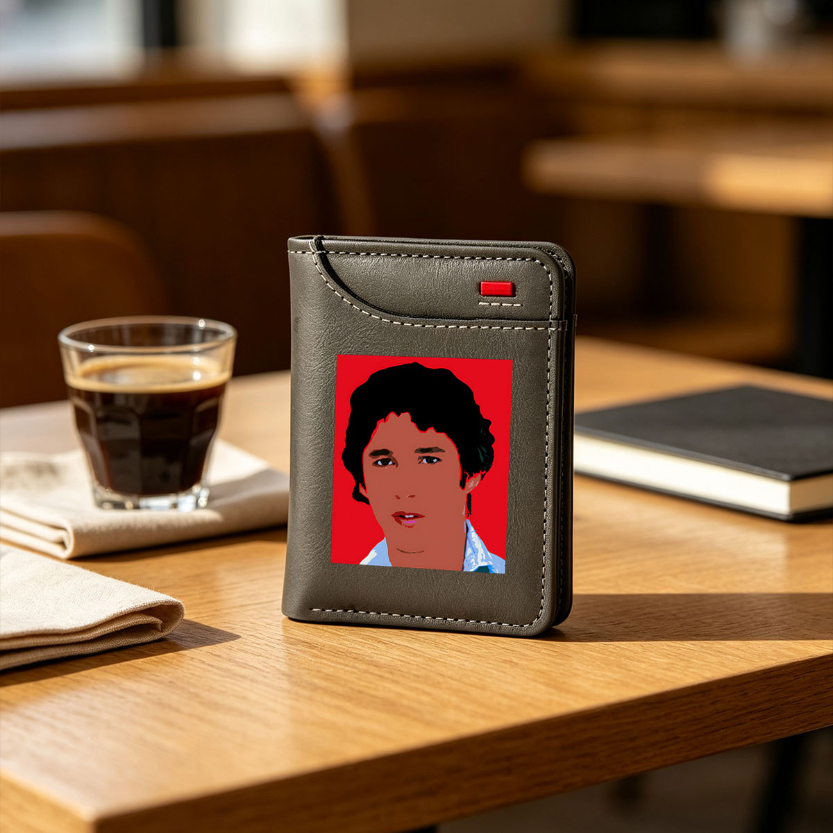 Freddie Mercury Portrait in Pop Art Style - Vertical Style Wallet