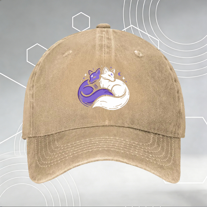 New Baseball Cap with Cute Christmas Cow Print 
