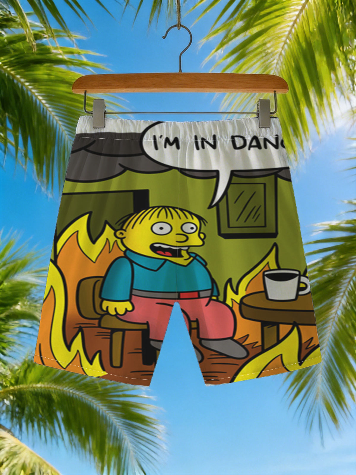 Simpsons Character in Burning Room: 