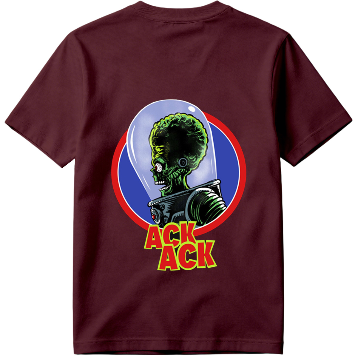 Ack Ack: Green Alien in Space Helmet - Tee