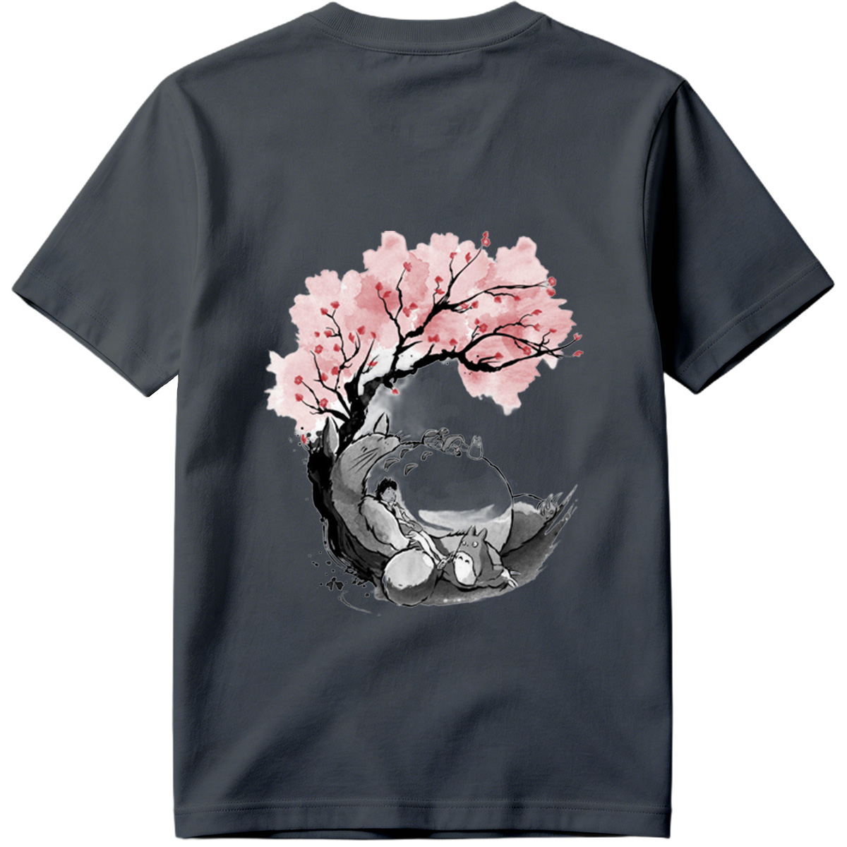 My Neighbor Totoro: Mei and Totoro Under Cherry Blossoms - Tee