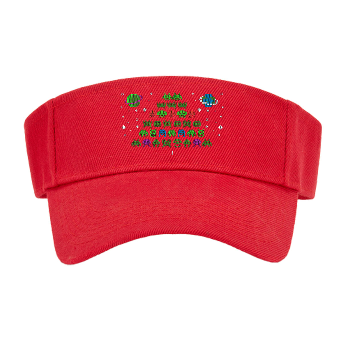 Christmas Invaders: Space Aliens, Santa, and Pixel Art Holiday Battle -  Visor cap