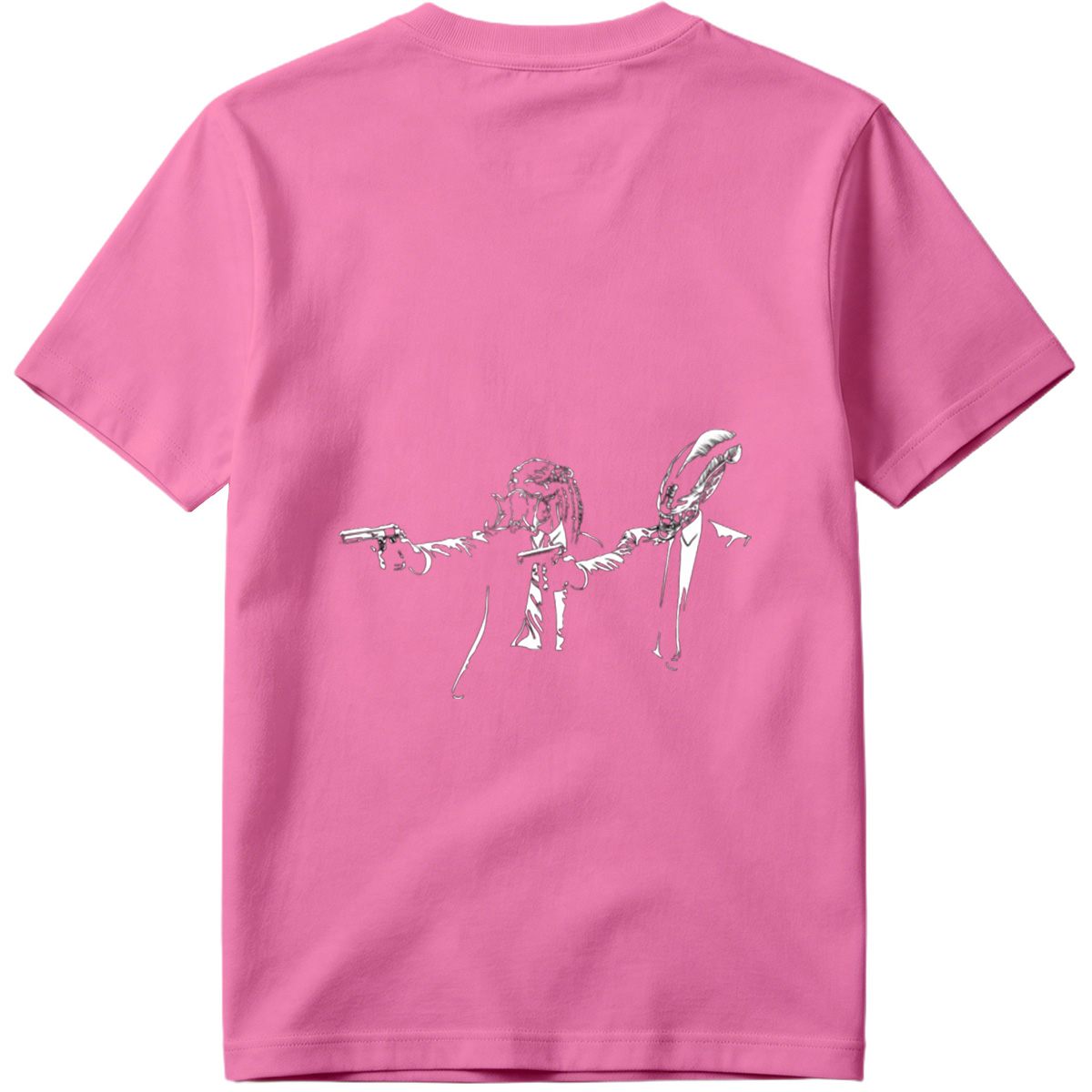 Predator and Alien in Suits with Guns - Tee