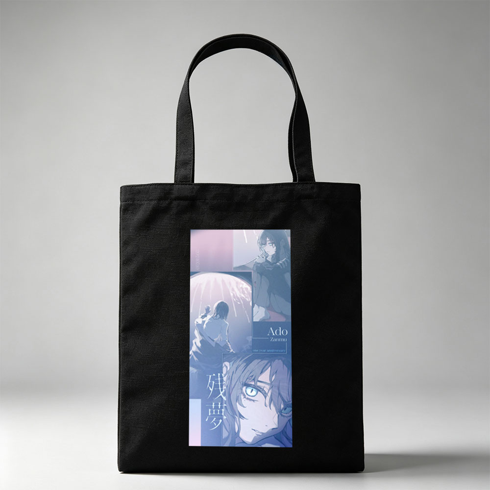 Ado Zanmu One Year Anniversary Visual Art Featuring Anime Characters and Dreamy Scenes - Canvas tote bags