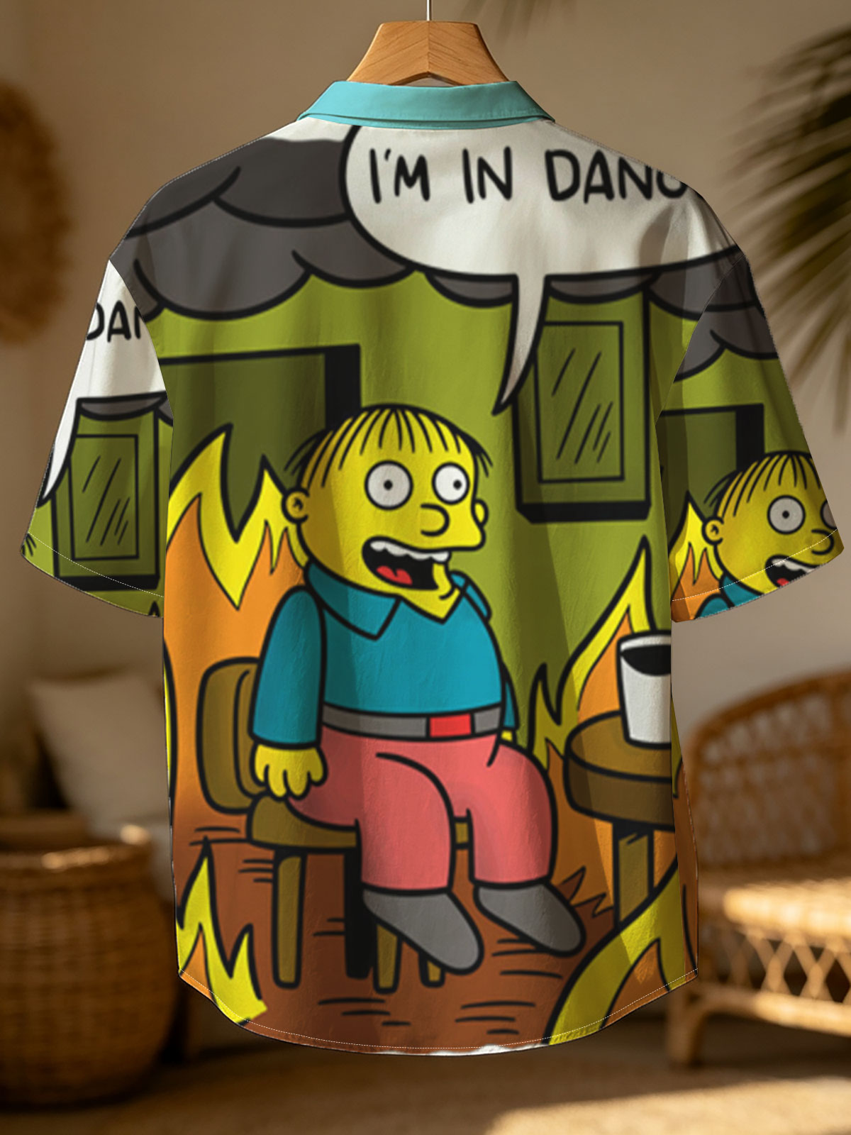 Simpsons Character in Burning Room: 