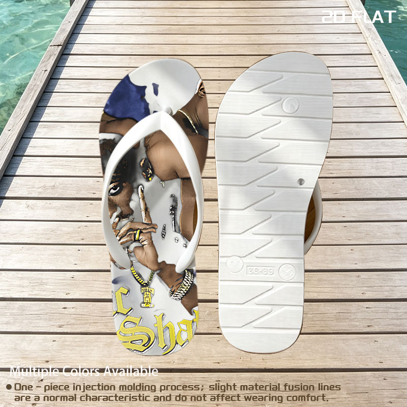 Tupac Shakur: Iconic Rapper and Cultural Legend -  flip-flops