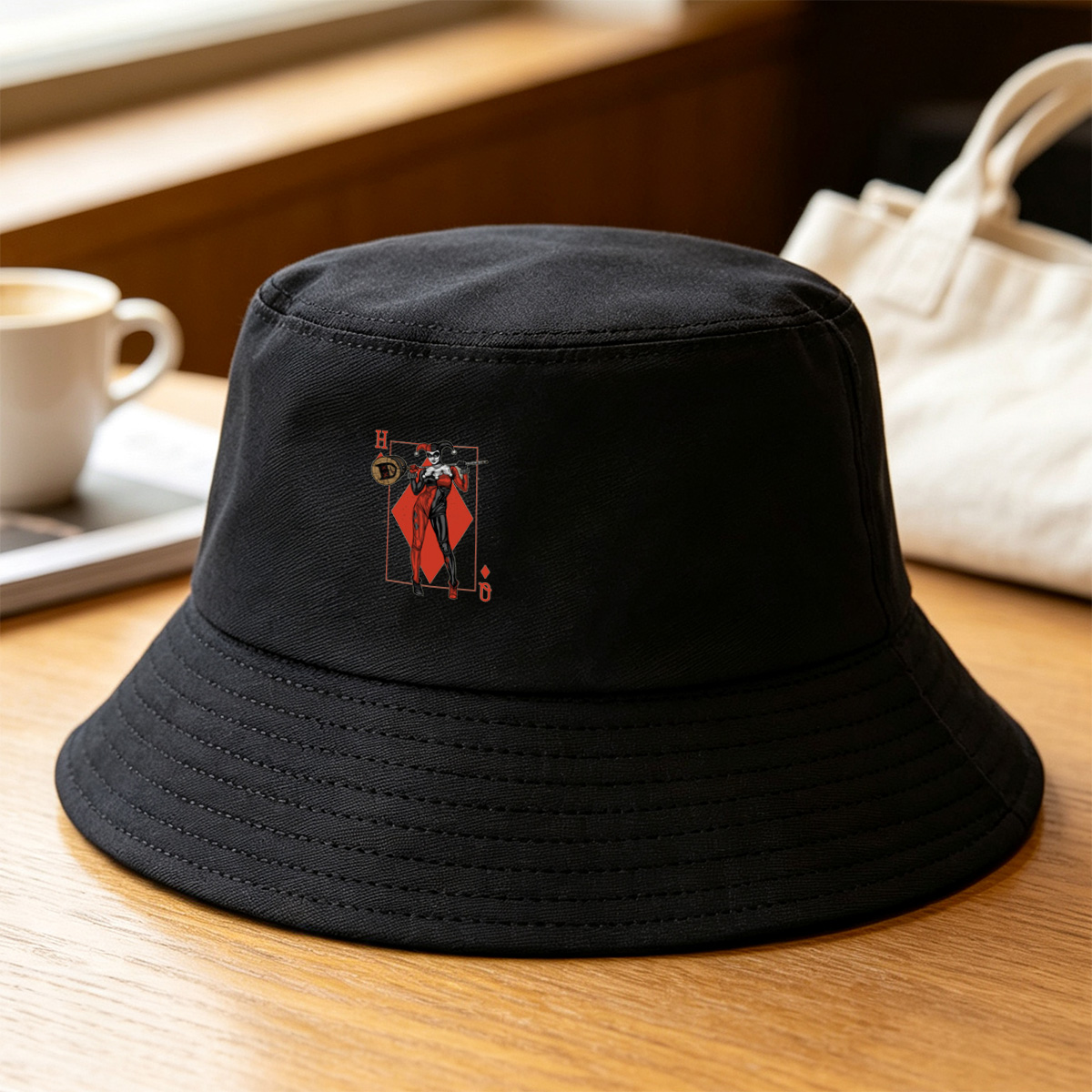 Harley Quinn - Queen of Diamonds - Fisherman's Hat