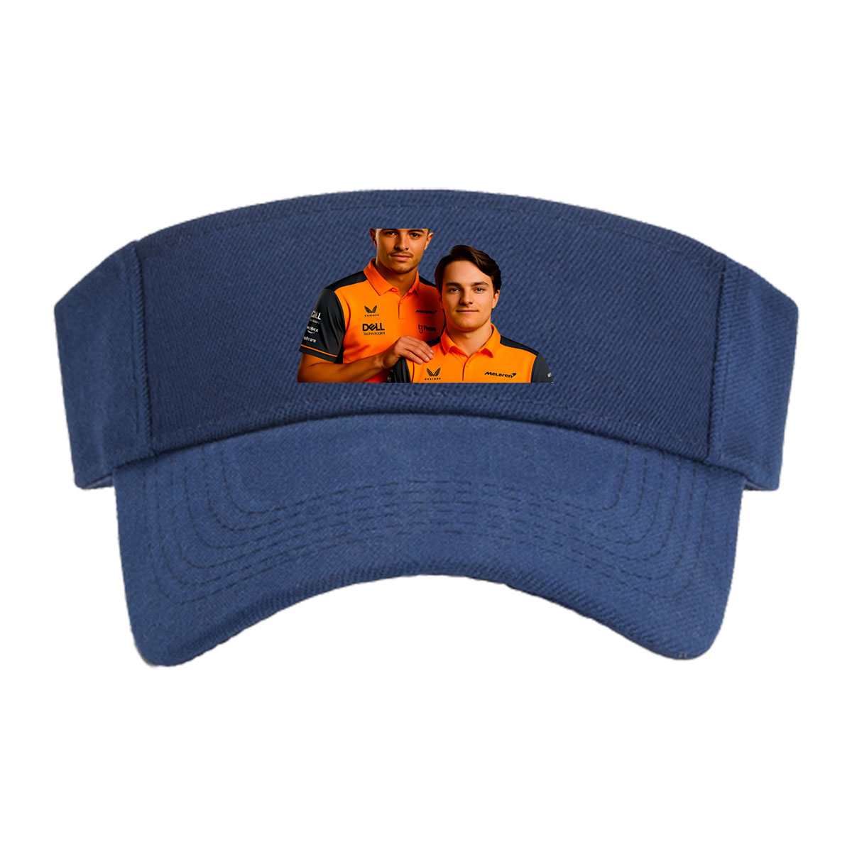 McLaren F1 Drivers in Team Polos, Featuring Dell and Tezos Sponsorship -  Visor cap