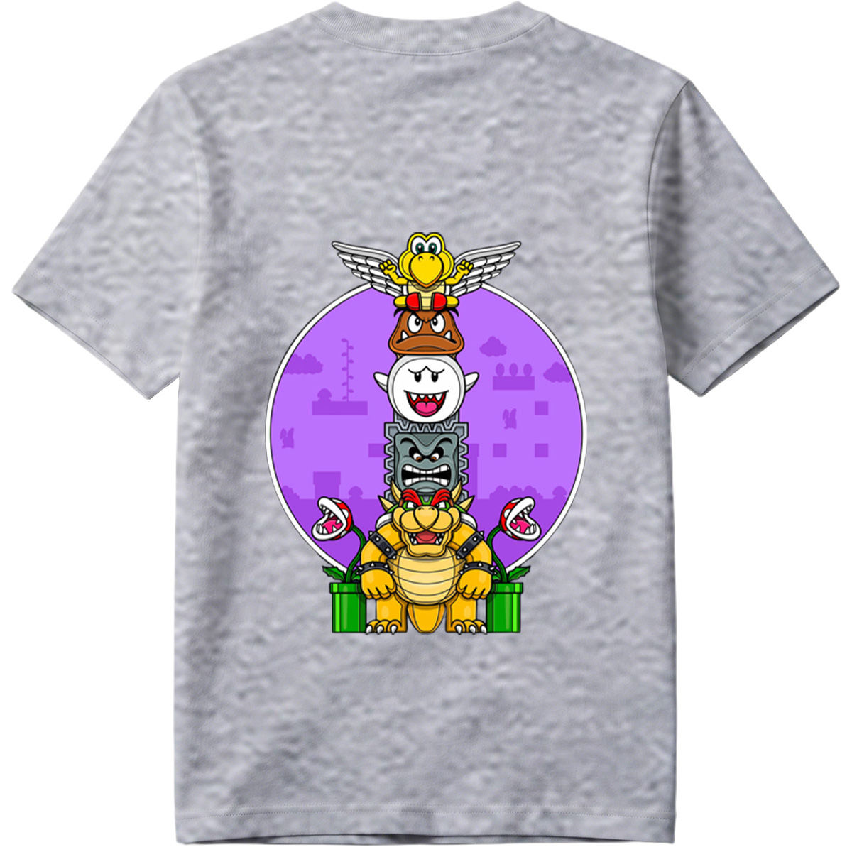 Super Mario - Bowser, Koopalings, and Enemies Stack - Tee