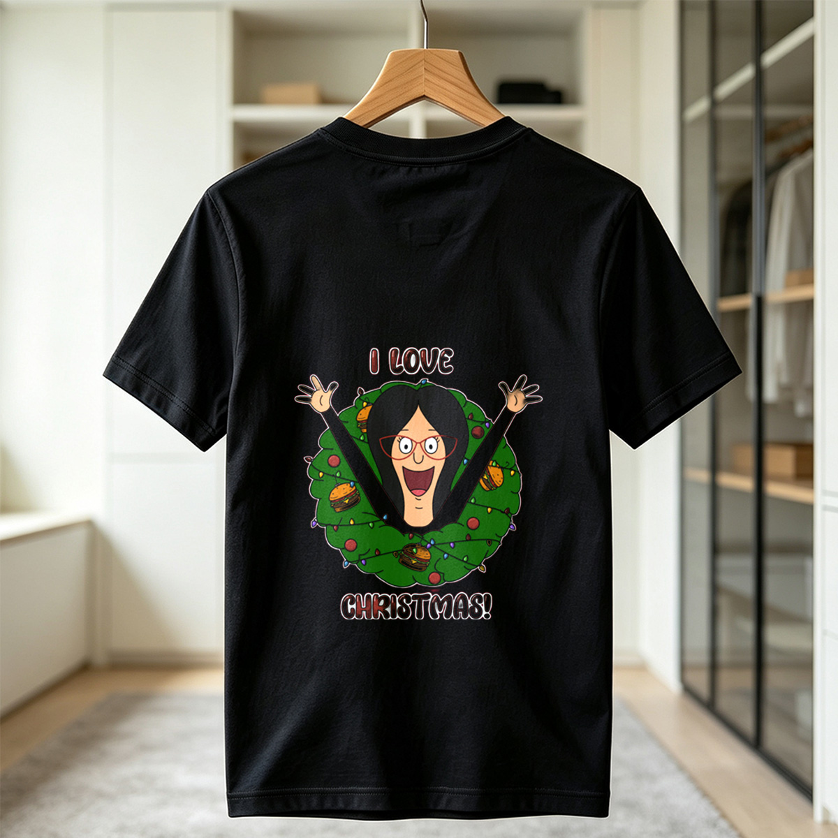 I Love Christmas - Morticia Addams Style - Tee