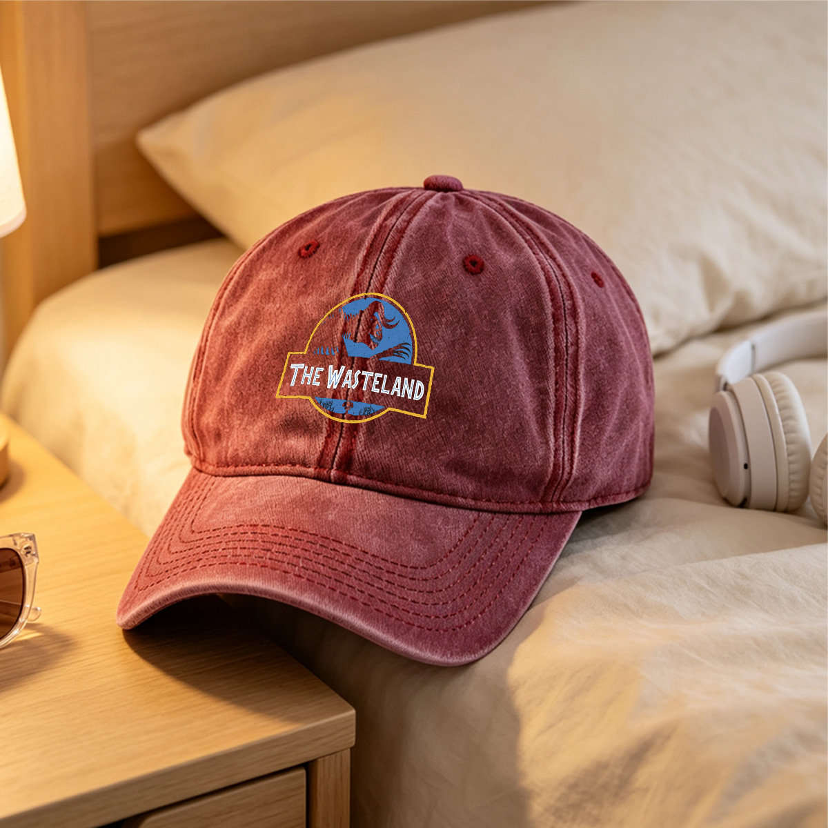 The Wasteland: Mutant Dinosaur Encounter - Washed Denim - Baseball Cap