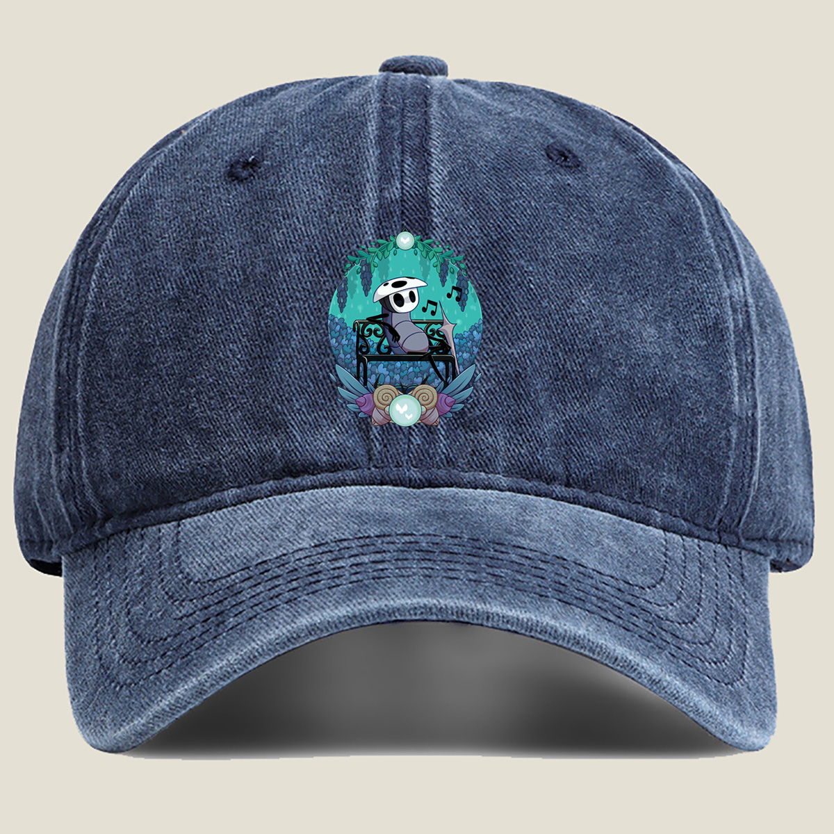 Hollow Knight: The Dreamer's Rest - Washed Denim - Baseball Cap