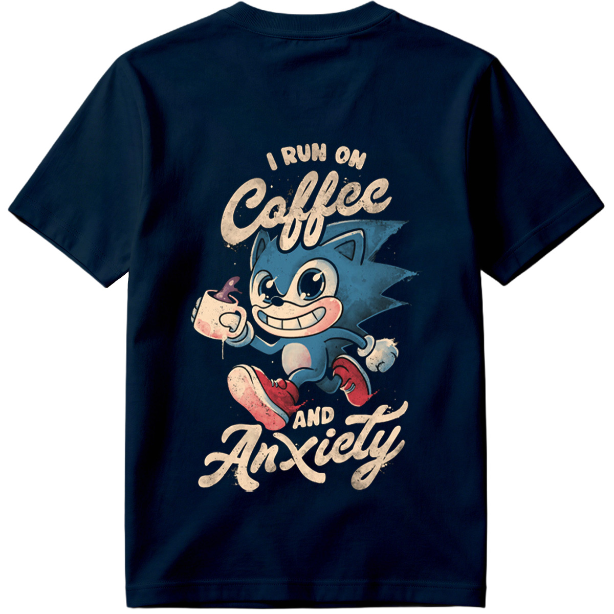Sonic the Hedgehog: I Run on Coffee and Anxiety - Tee