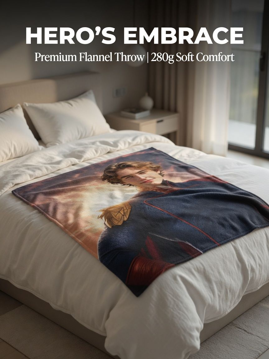 Custom Photo Blanket Personalized Face Portrait Ultra Soft Flannel Throw Lightweight Warm Bed Couch Keepsake Gift