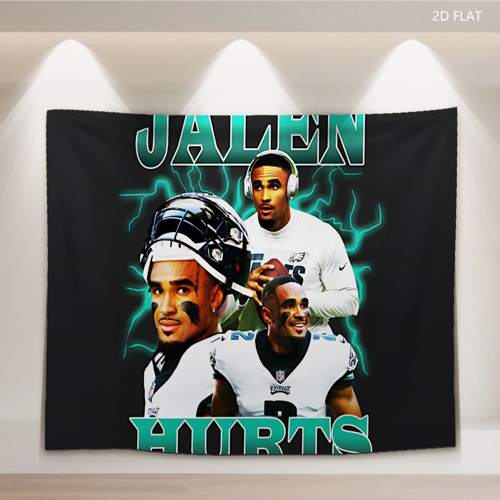 Jalen Hurts: Philadelphia Eagles Quarterback in Action - Tapestry