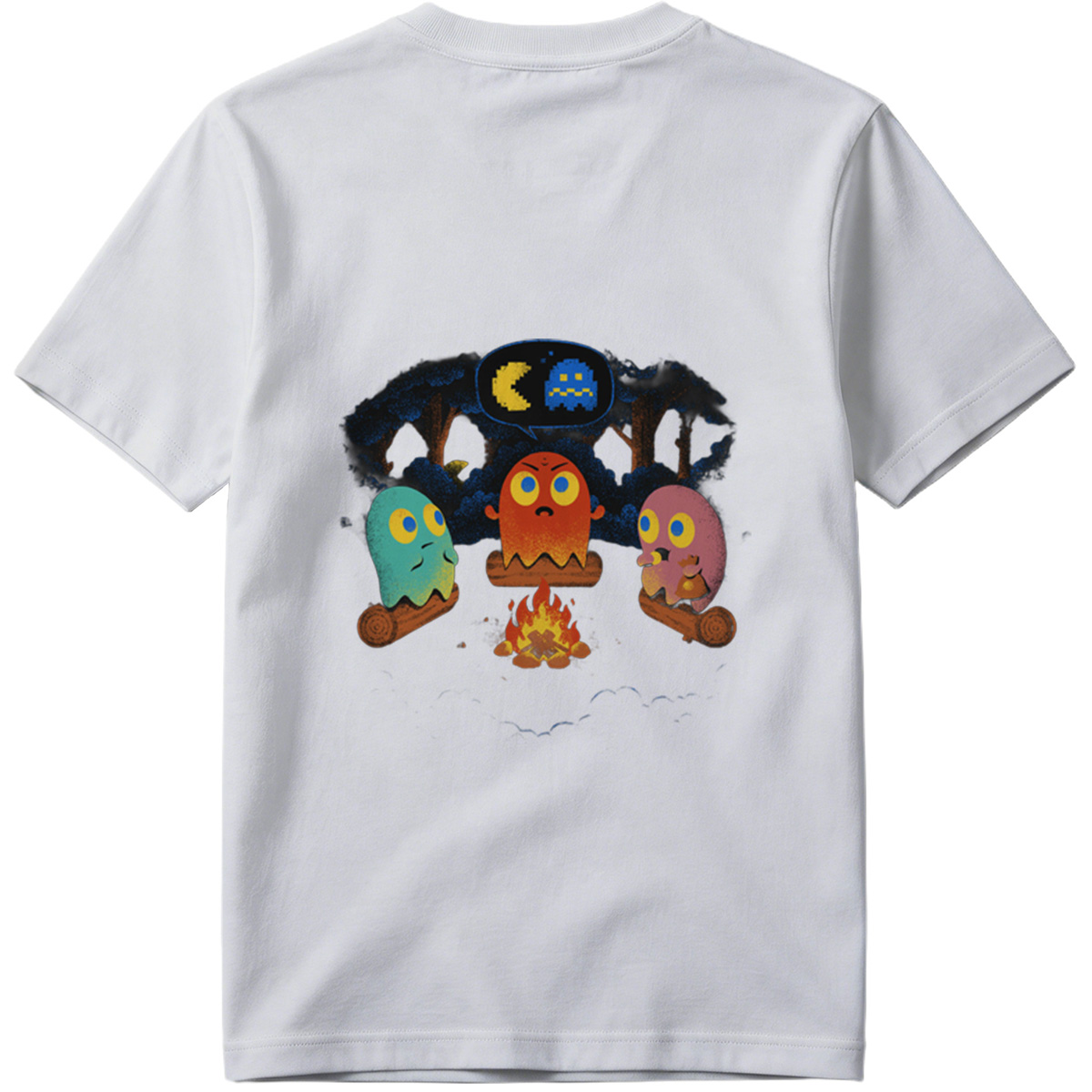 Pac-Man Ghosts Campfire Story - Tee