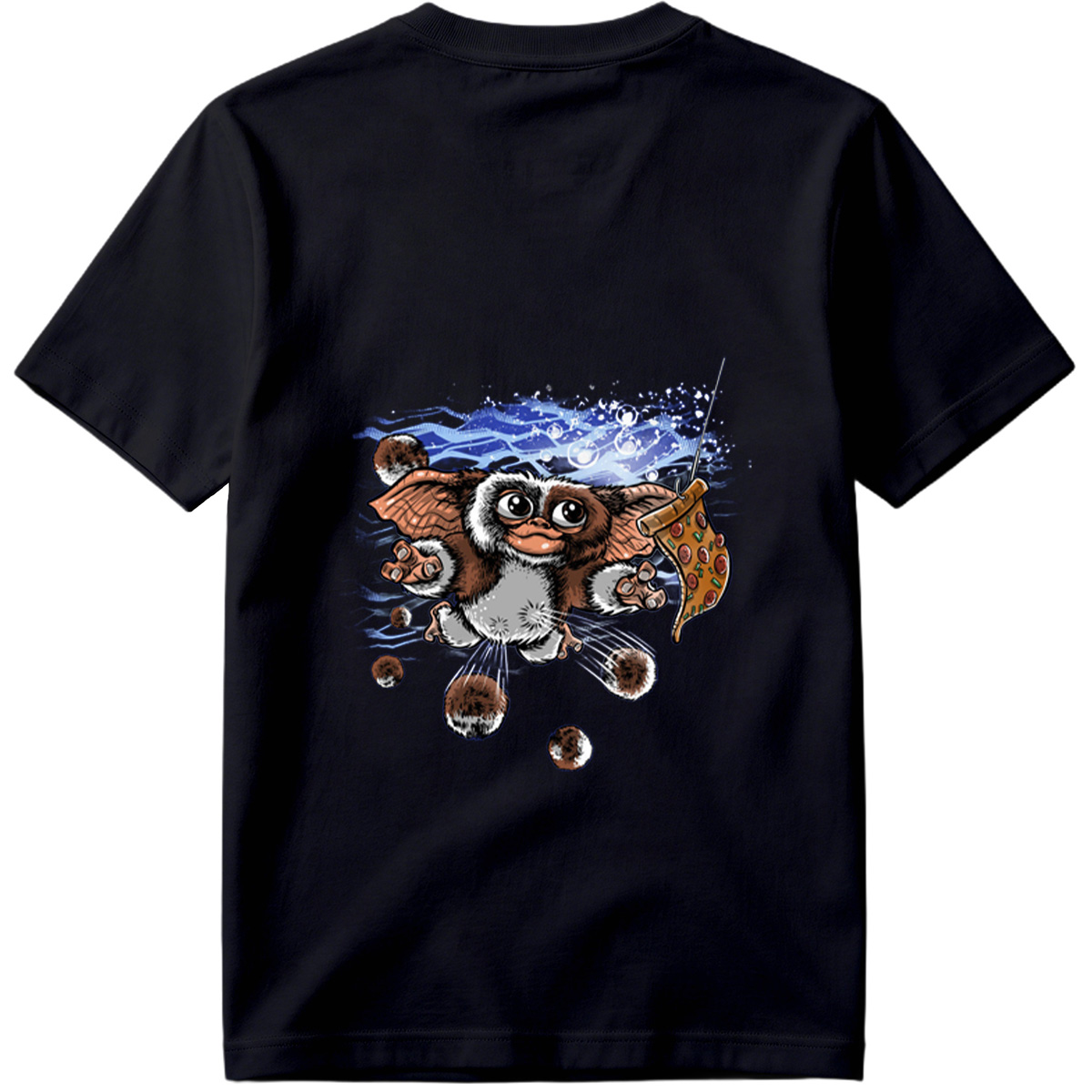 Gremlins - Gizmo with Pizza - Tee