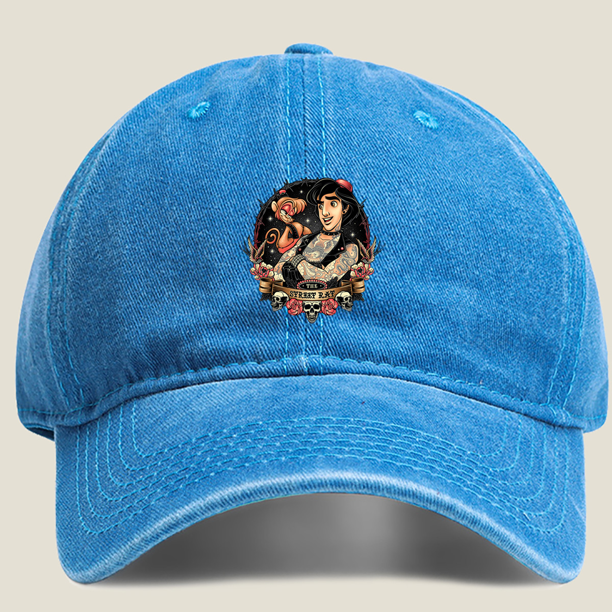 Aladdin and Abu: The Street Rat - Washed Denim - Baseball Cap