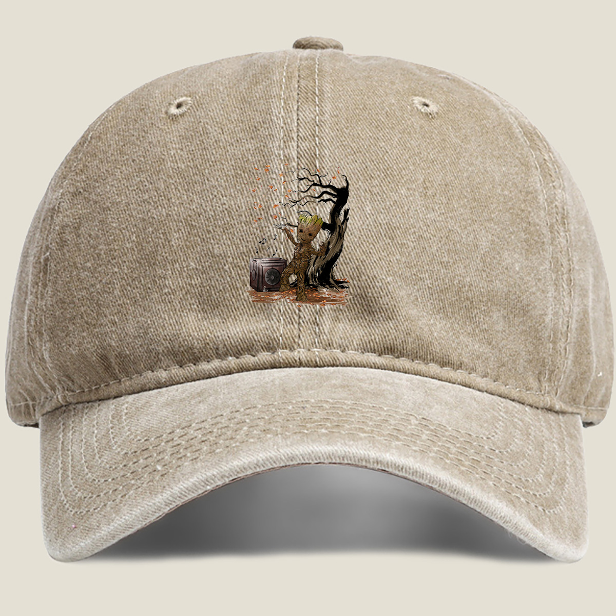 Guardians of the Galaxy: Groot Dancing with Music - Washed Denim - Baseball Cap