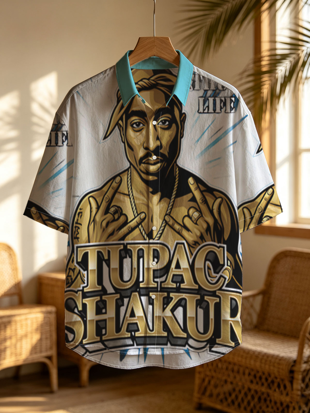Tupac Shakur Thug Life Portrait -  Shirt