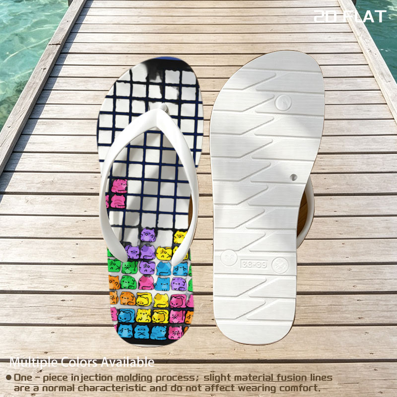 Cat Tetris Game Level 9 with Colorful Feline Blocks and Next Piece Preview -  flip-flops