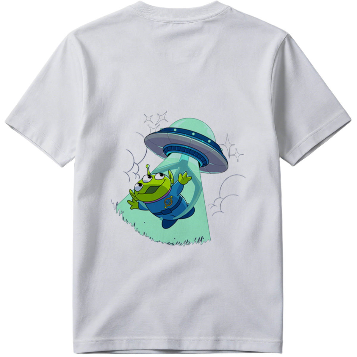 Alien from Toy Story Abducted by UFO - Tee