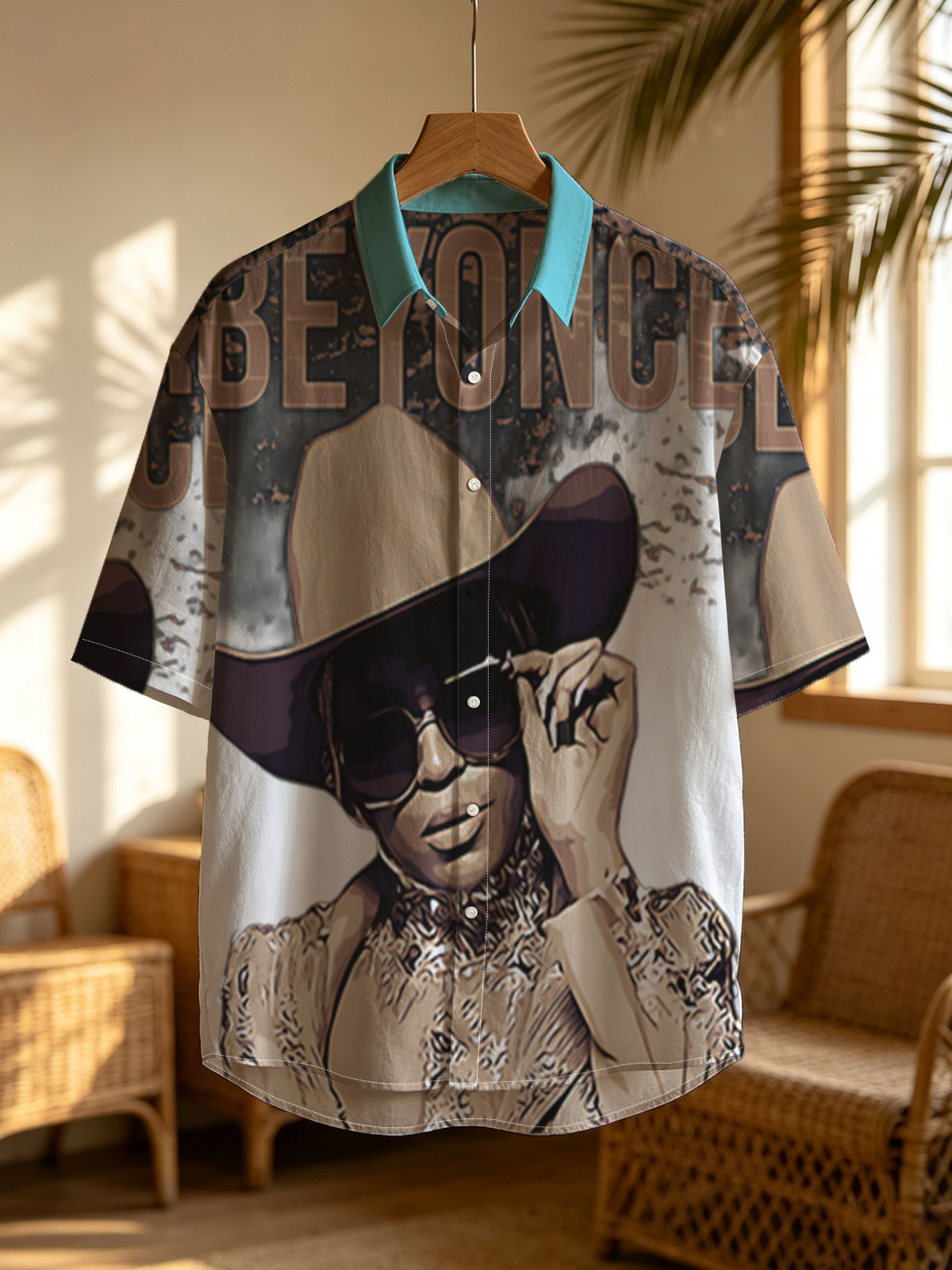 Beyoncé in Cowboy Hat and Sunglasses Artwork -  Shirt