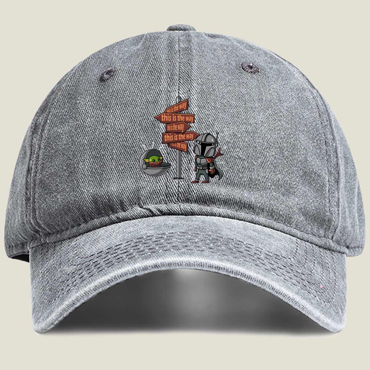 The Mandalorian and Grogu: This Is the Way - Washed Denim - Baseball Cap