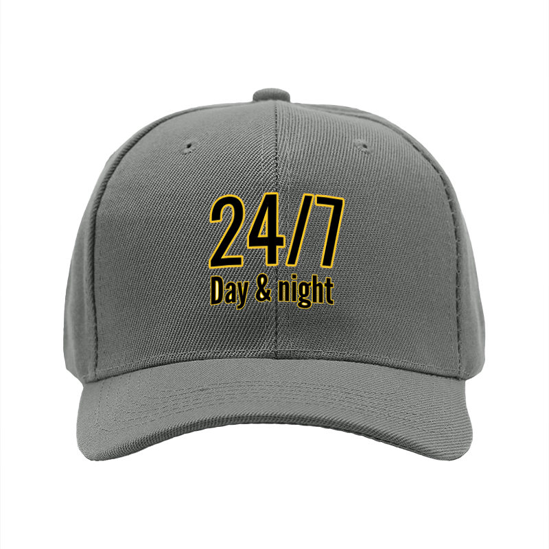 1pc New Baseball Cap with 24/7 Day & Night Print Unisex Adjustable Hat for Outdoor Activities and Daily Wear Suitable for Adults and Teens