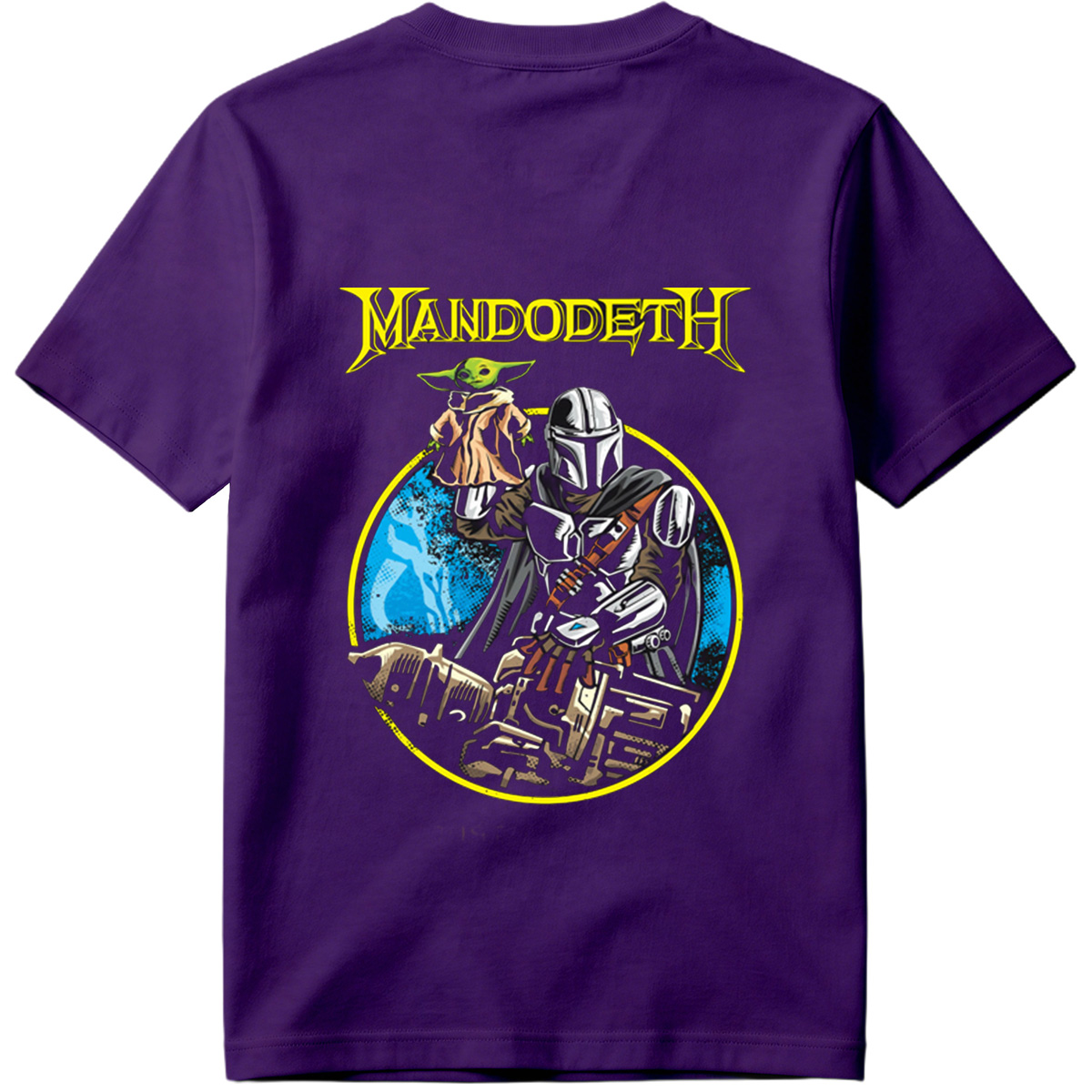 Mandalorian and Yoda in a Heavy Metal Style: Mandodeth - Tee