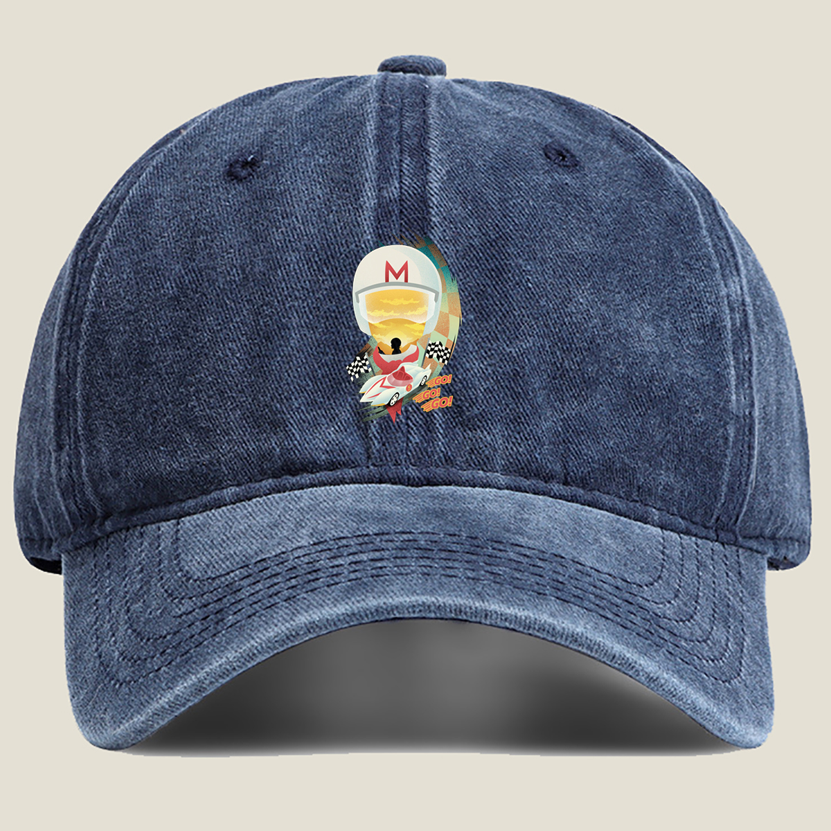 Mario Racing Adventure - Washed Denim - Baseball Cap