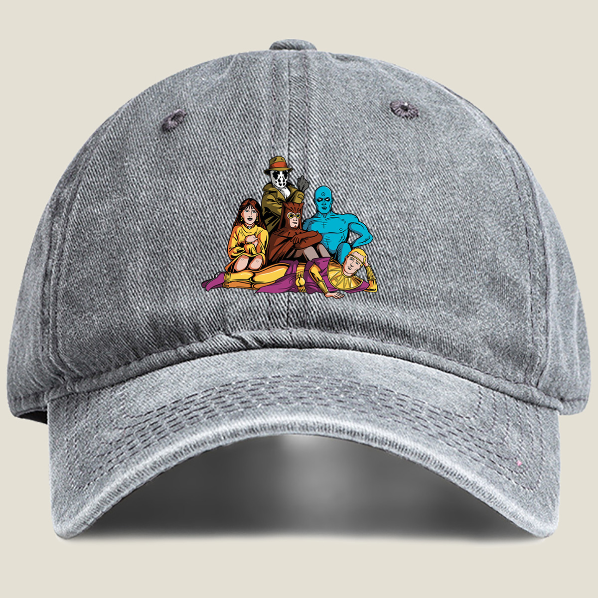 Justice League Dark: Zatanna, Deadman, Swamp Thing, Blue Devil, and Doctor Fate - Washed Denim - Baseball Cap