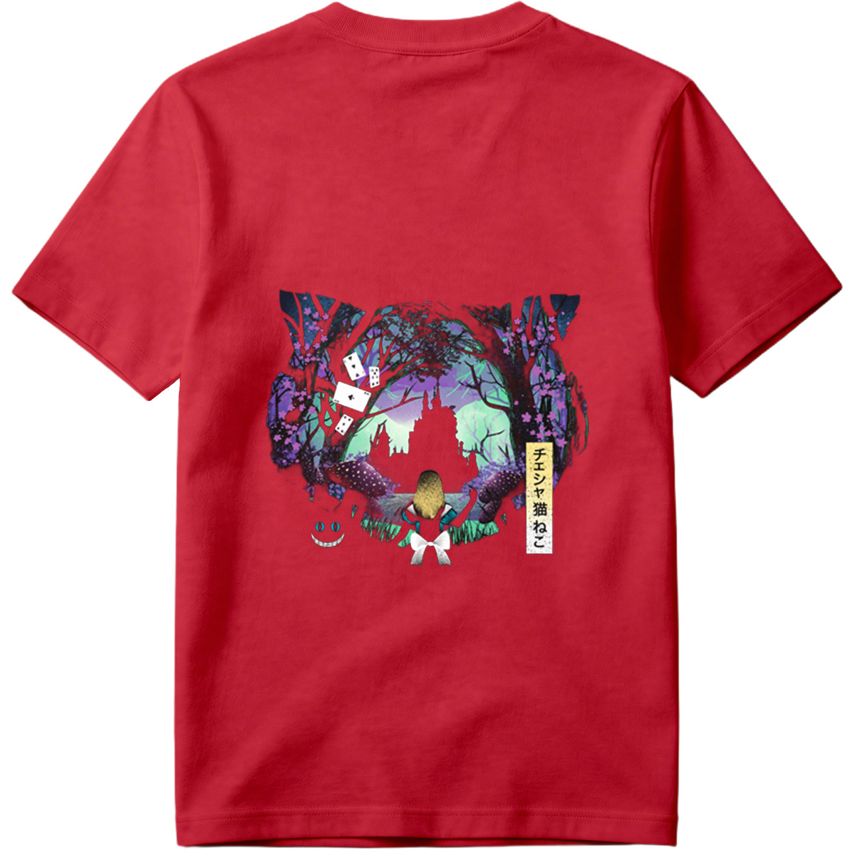 Alice in Wonderland: Cheshire Cat and Alice - Tee