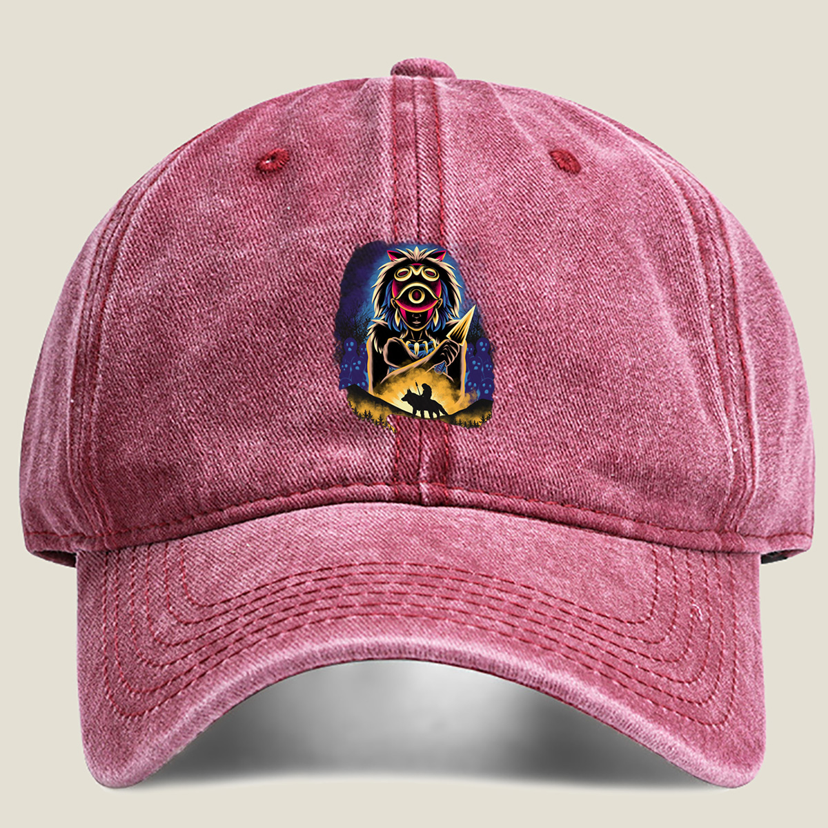 The Legend of Zelda: Mipha and the Wolf Rider - Washed Denim - Baseball Cap