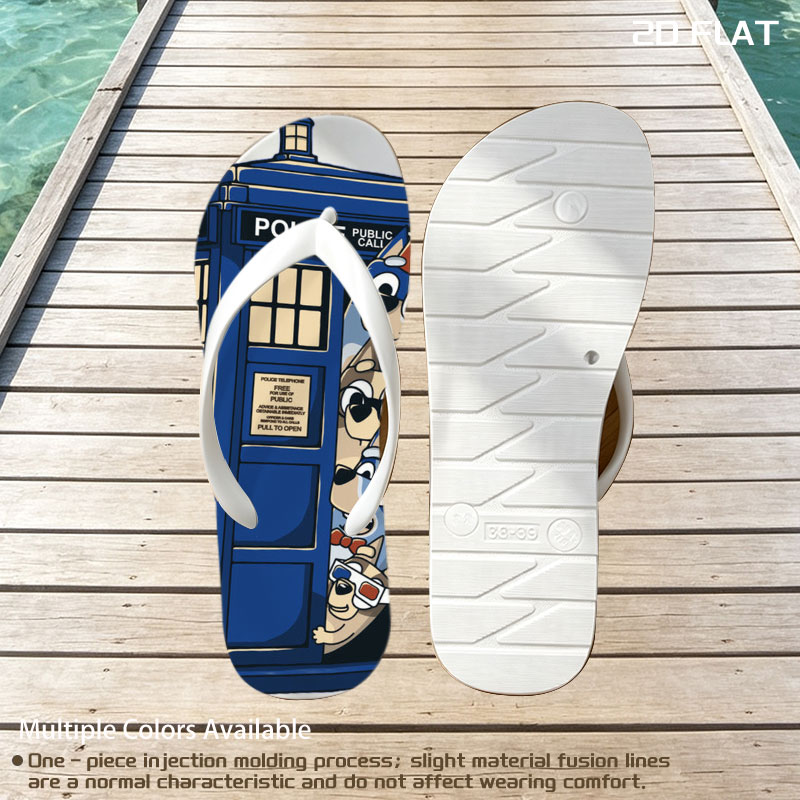 Bluey and Family in the TARDIS: A Whimsical Time Travel Adventure -  flip-flops
